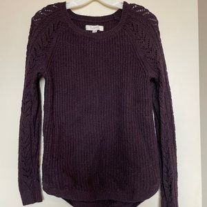 LOFT plum sweater